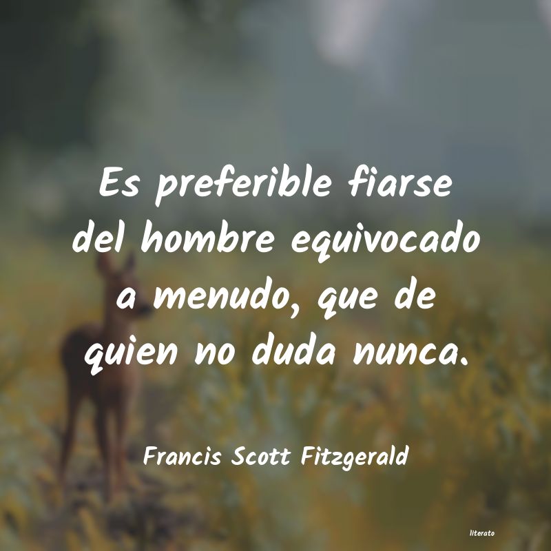 Frases de Francis Scott Fitzgerald