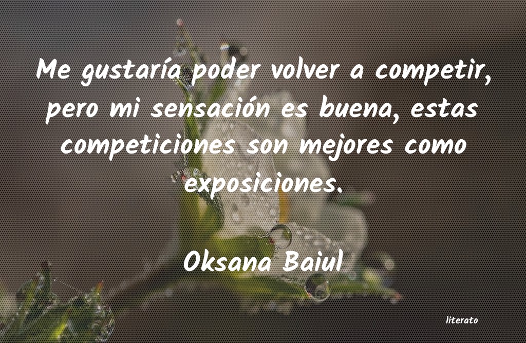 frases de Oksana Baiul