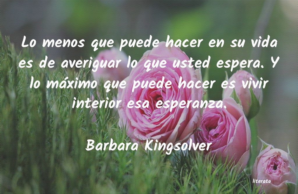 Frases de Barbara Kingsolver