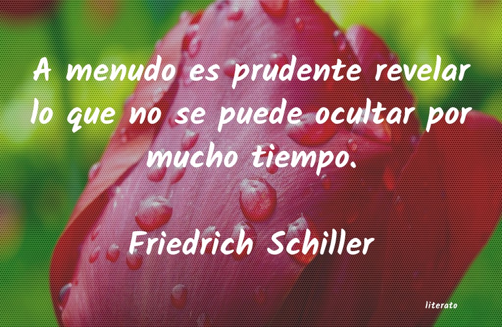 frases de Friedrich Schiller