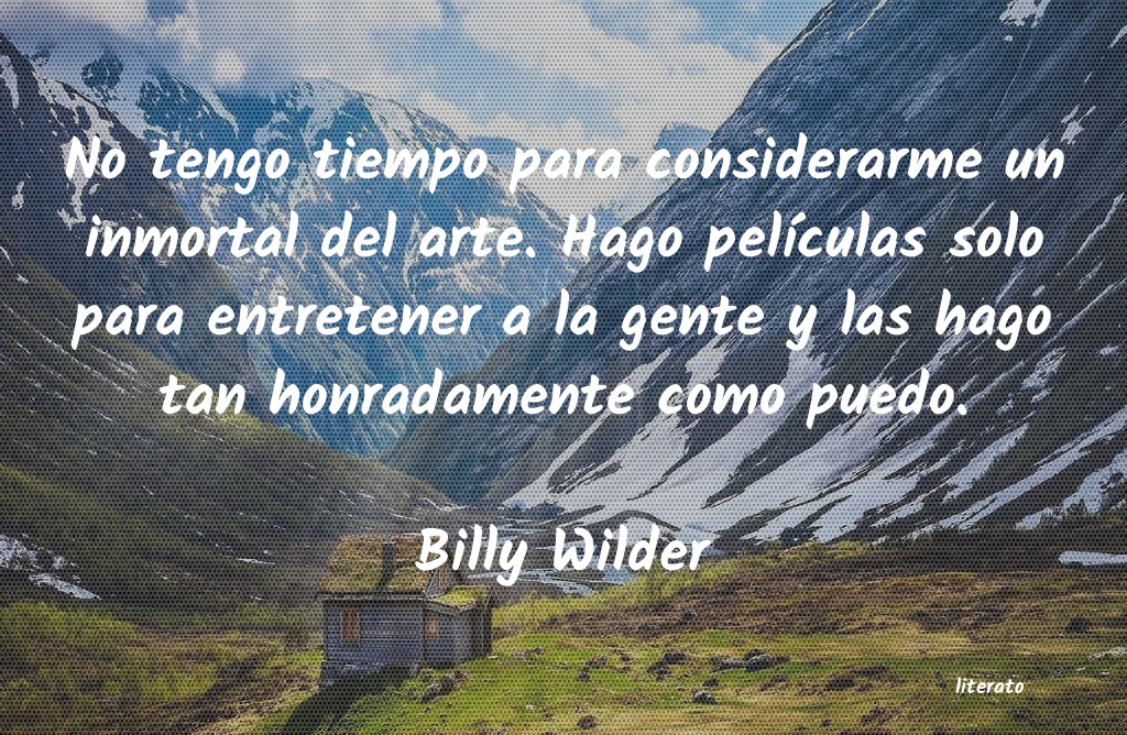 frases de Billy Wilder
