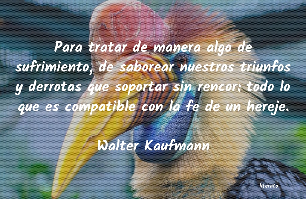 frases de Walter Kaufmann