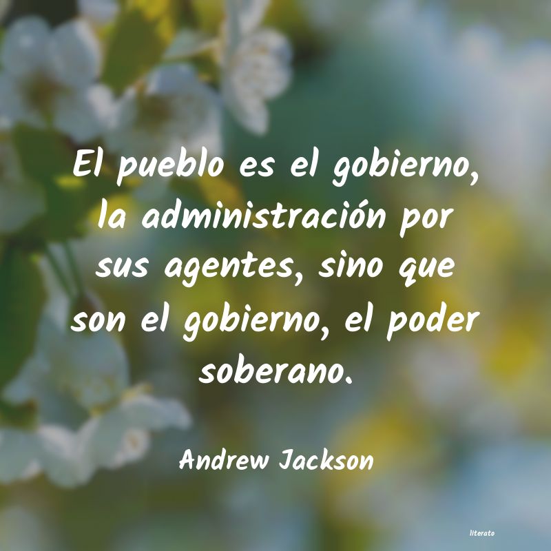 frases de Andrew Jackson