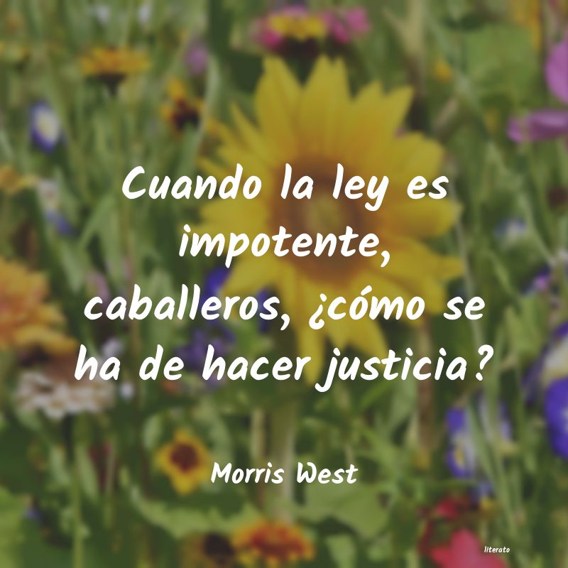 frases de Morris West