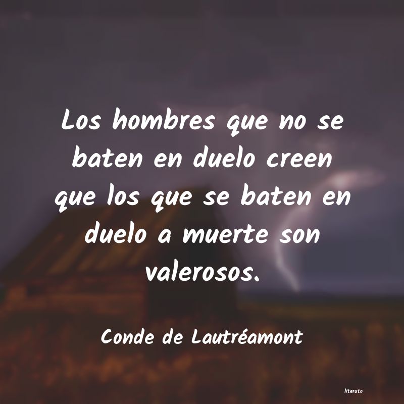 Frases de Conde de Lautréamont