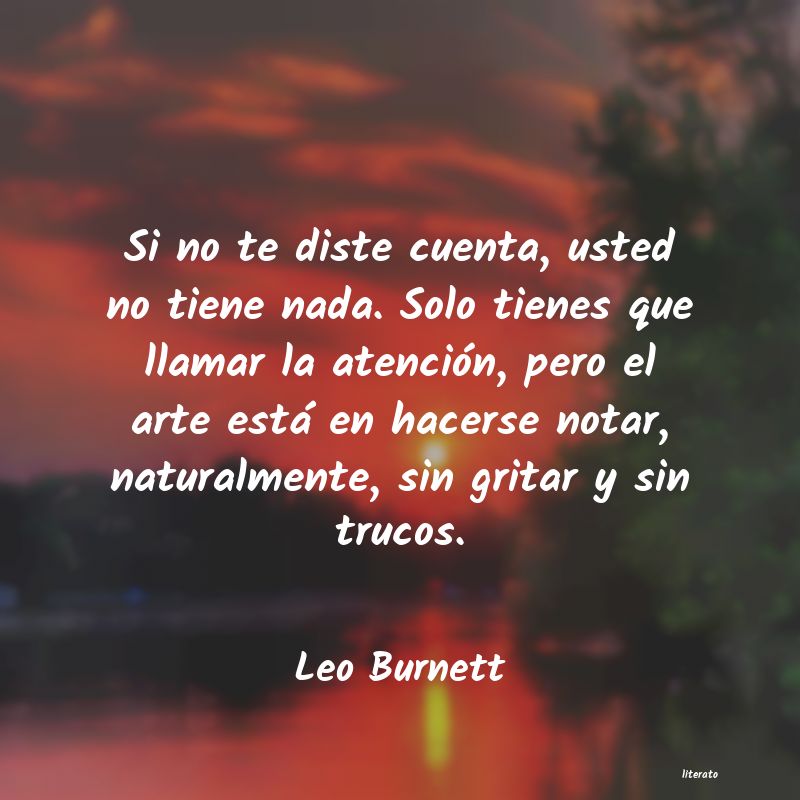 frases de Leo Burnett