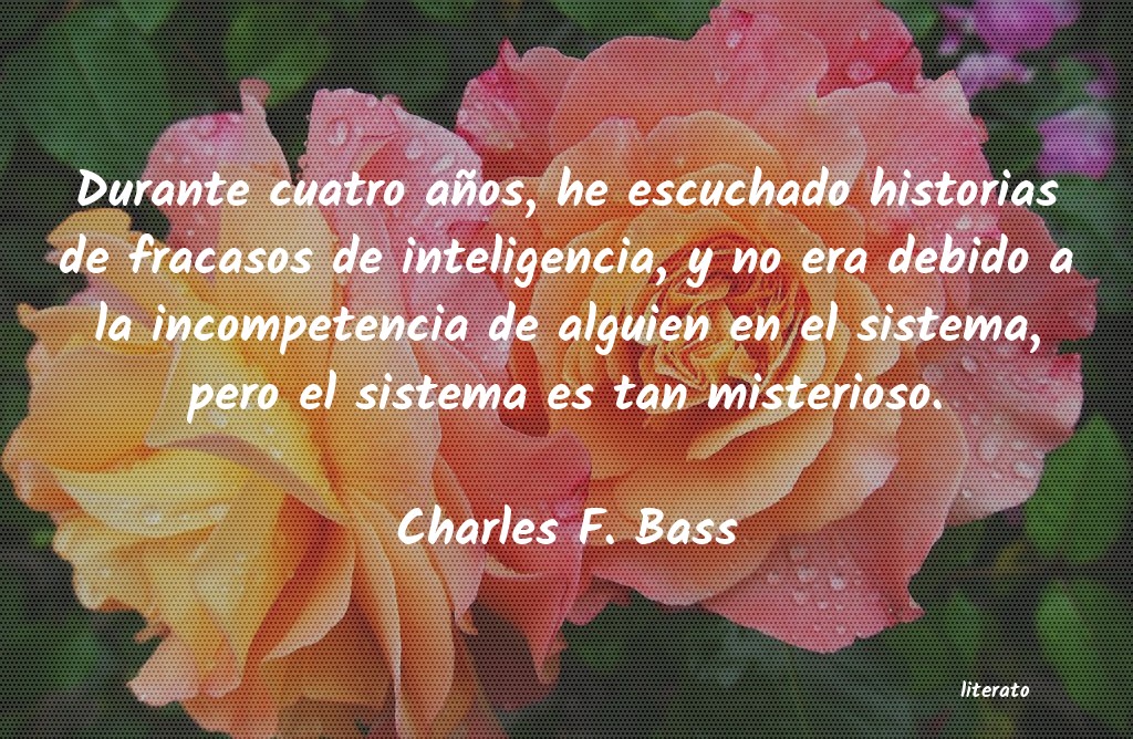 frases de Charles F. Bass