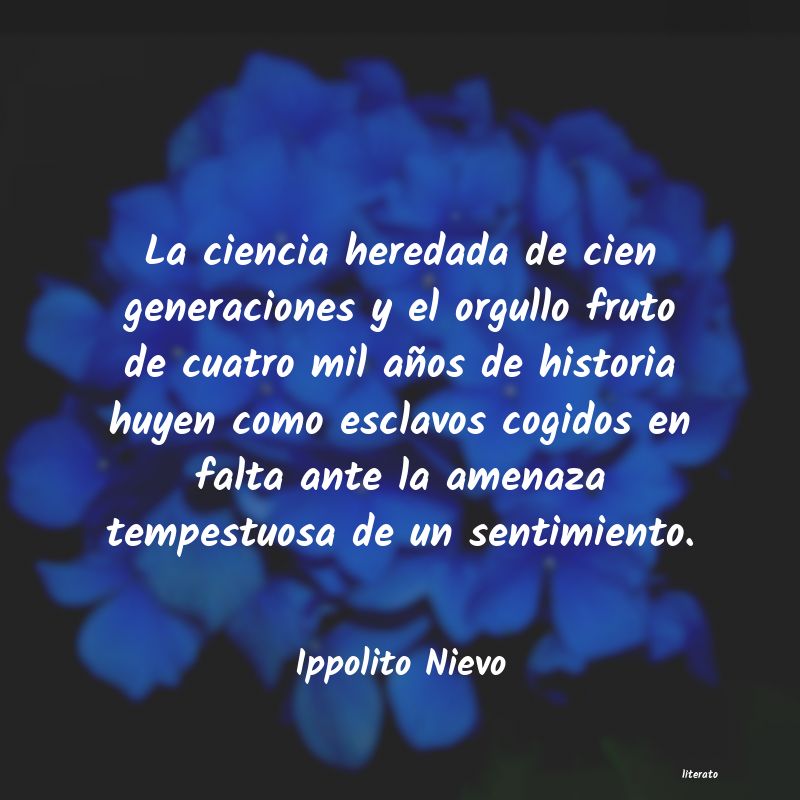 Frases de Ippolito Nievo