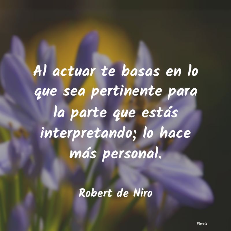 Frases de Robert de Niro