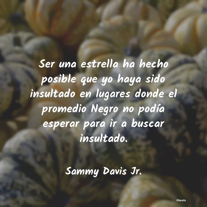 Frases de Sammy Davis Jr.