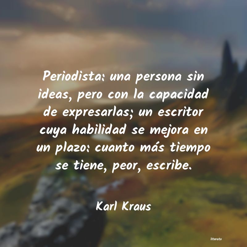 Frases de Karl Kraus