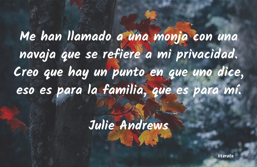 Frases de Julie Andrews
