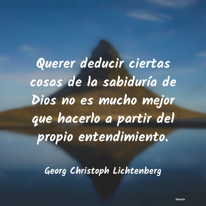 frases de Georg Christoph Lichtenberg