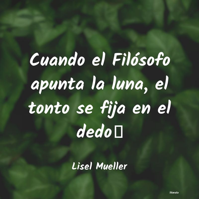 frases de Lisel Mueller