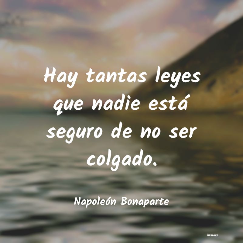 frases de Napoleón Bonaparte