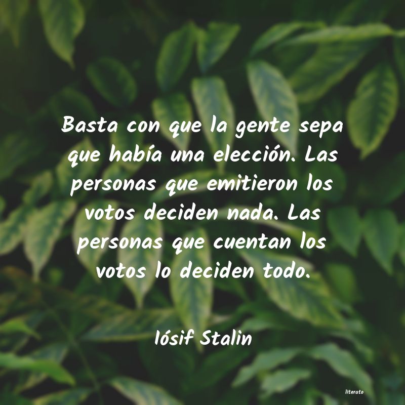 Frases de Iósif Stalin