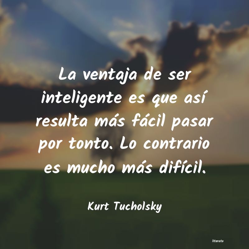Frases de Kurt Tucholsky