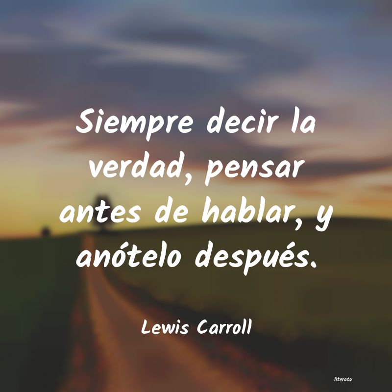 frases de Lewis Carroll