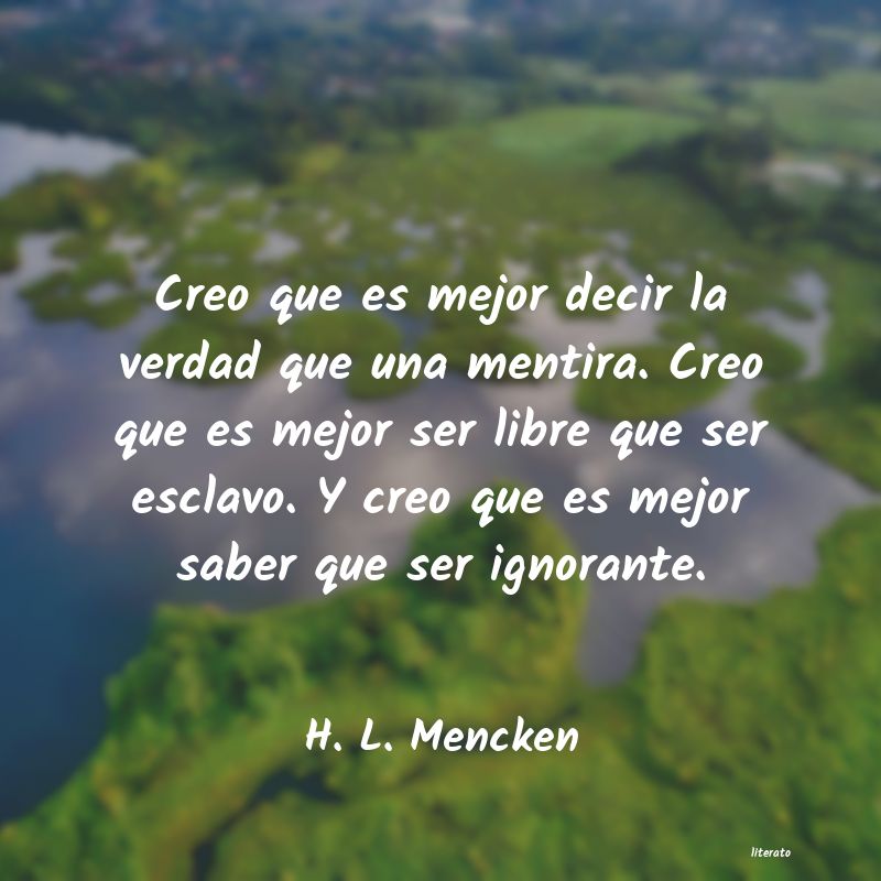 frases de H. L. Mencken