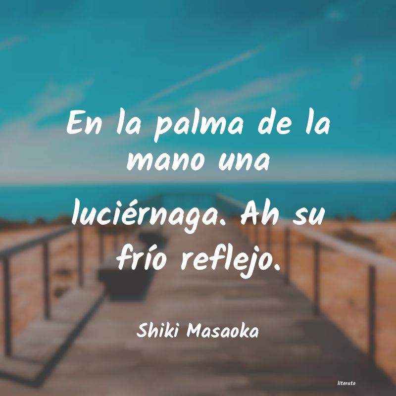 frases de Shiki Masaoka