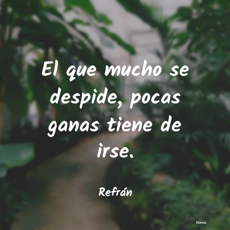 Frases de Refrán