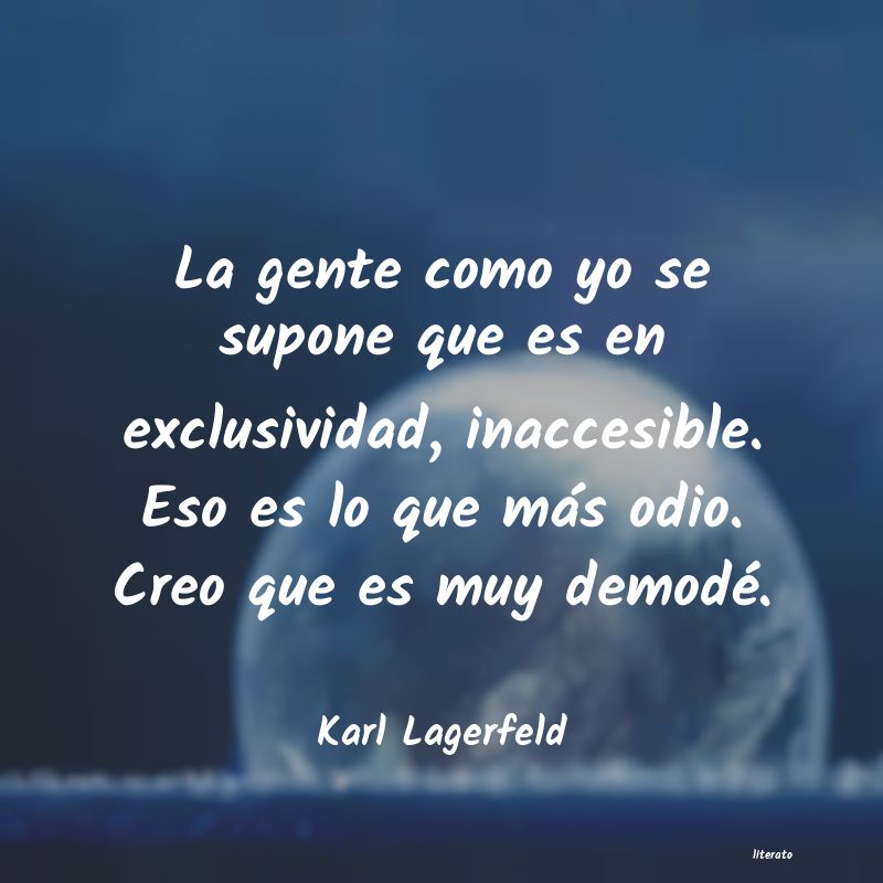 Frases de Karl Lagerfeld