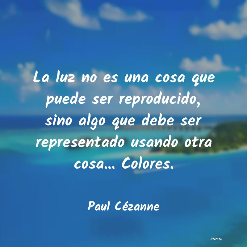 frases de Paul Cézanne