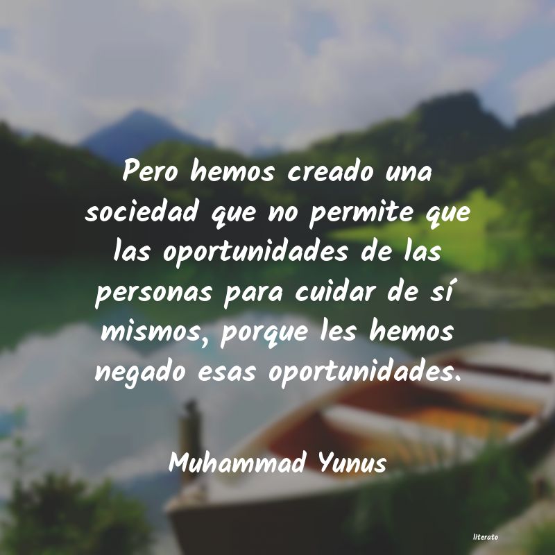 frases de Muhammad Yunus
