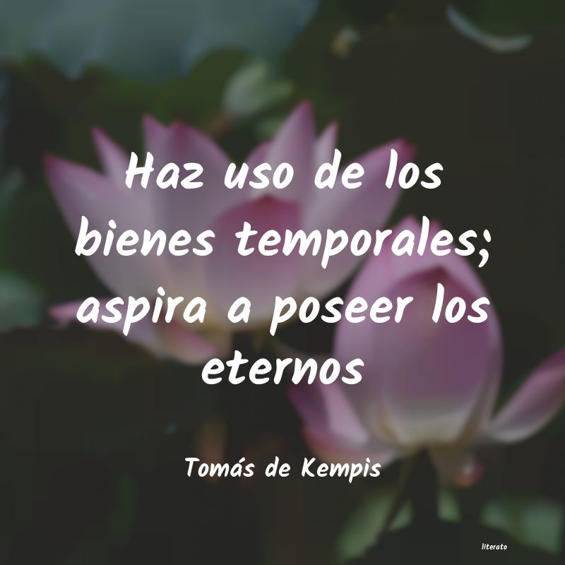 Frases de Tomás de Kempis