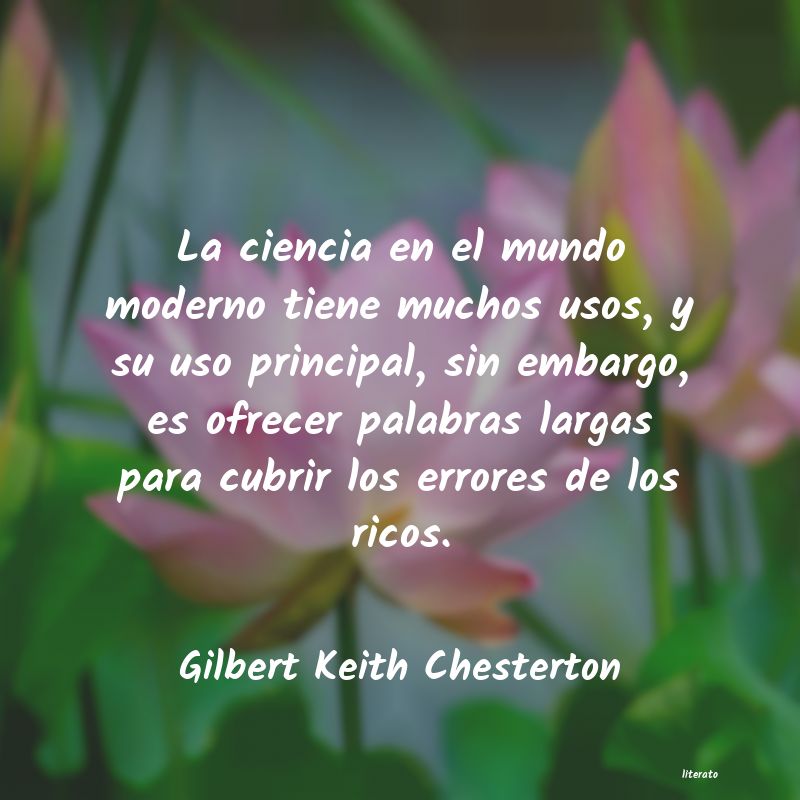 Frases de Gilbert Keith Chesterton