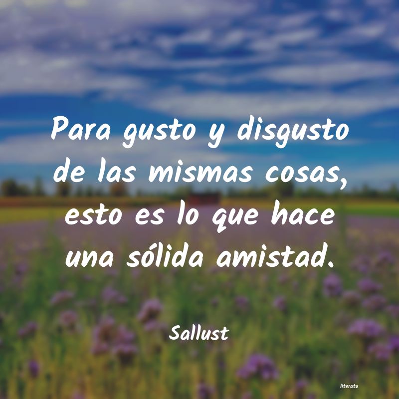 Frases de Sallust