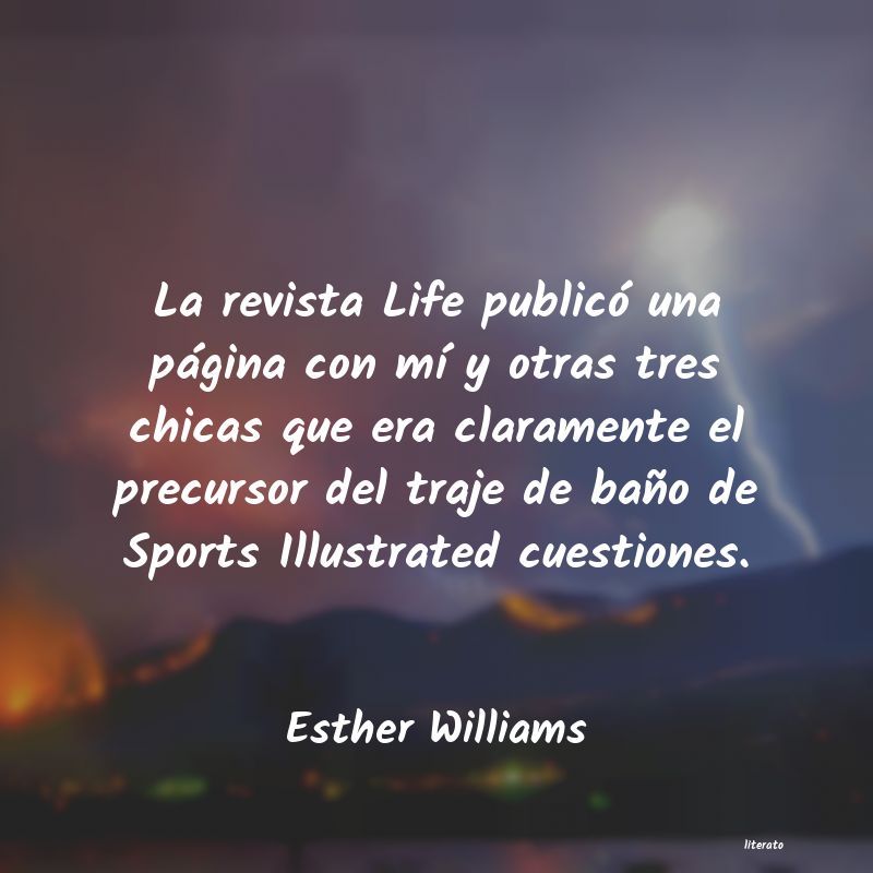 Frases de Esther Williams