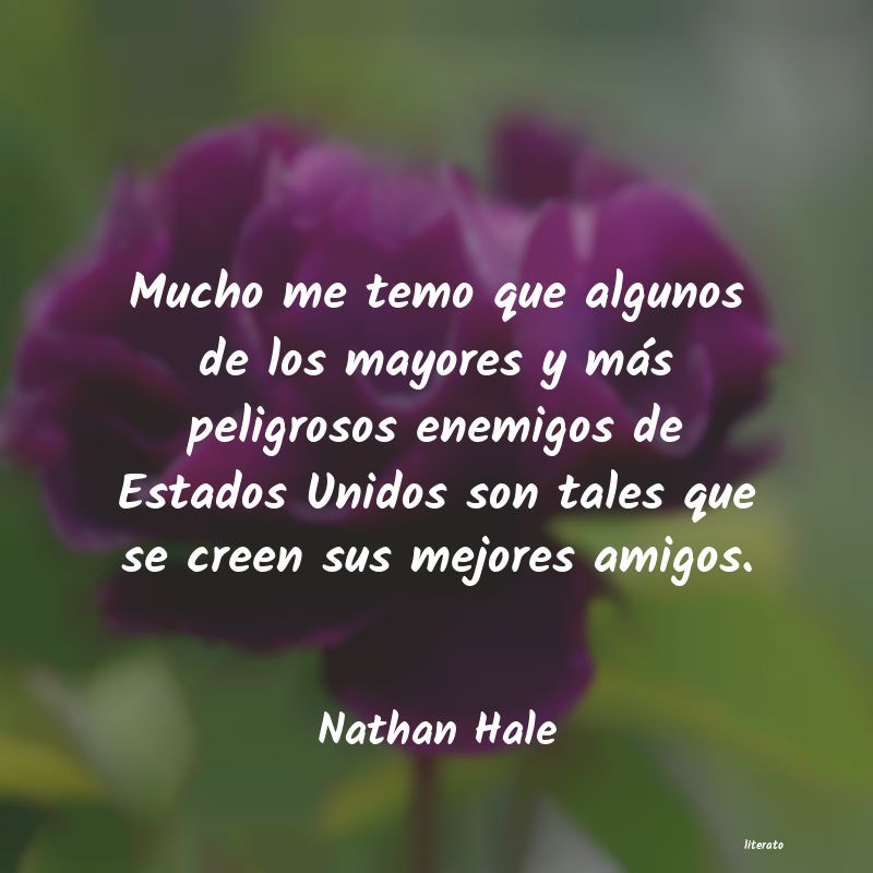 Frases de Nathan Hale