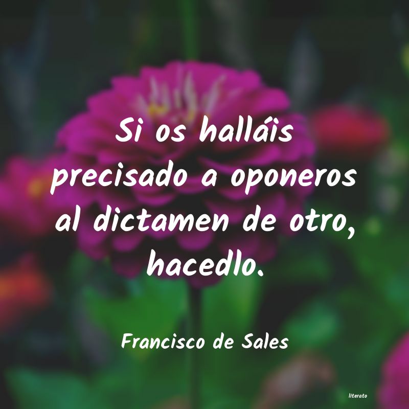 Frases de Francisco de Sales