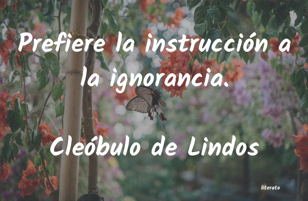 Frases de Cleóbulo de Lindos