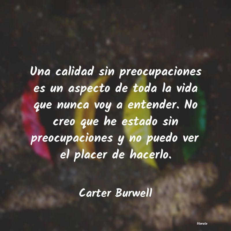frases de Carter Burwell