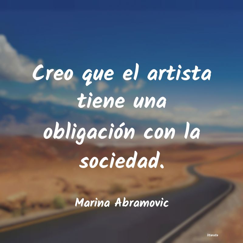 frases de Marina Abramovic