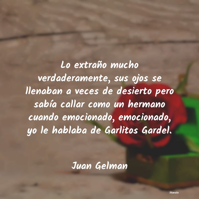 Frases de Juan Gelman