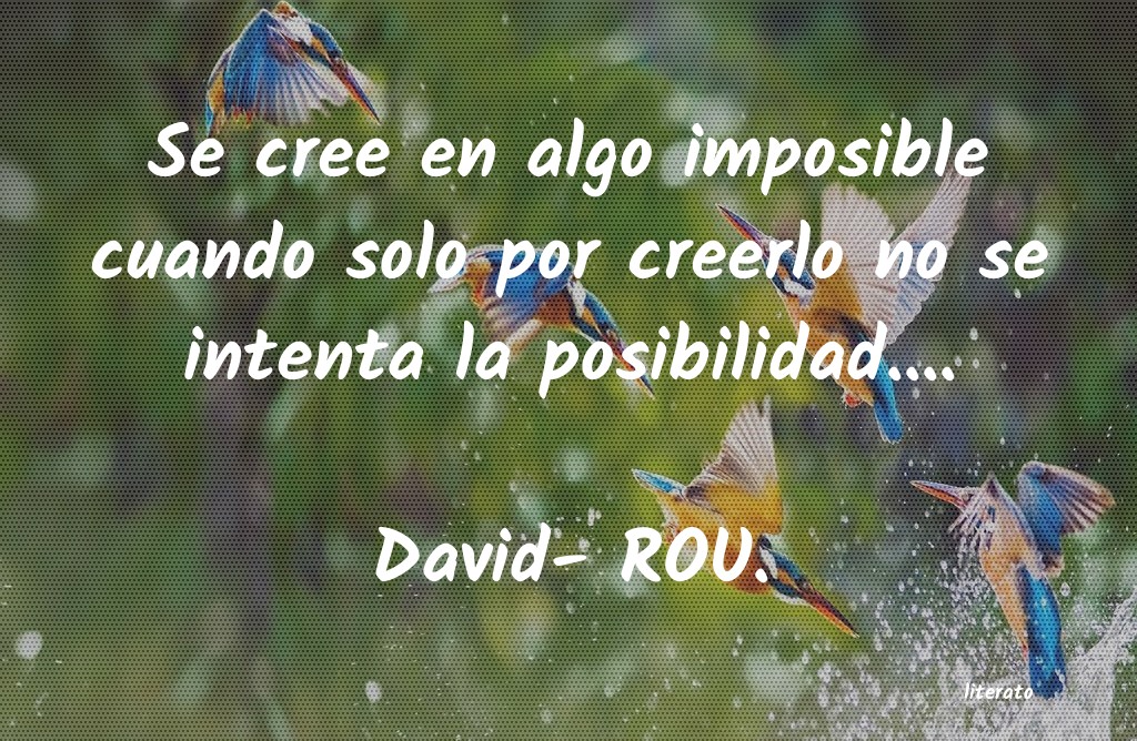 Frases de David- ROU.