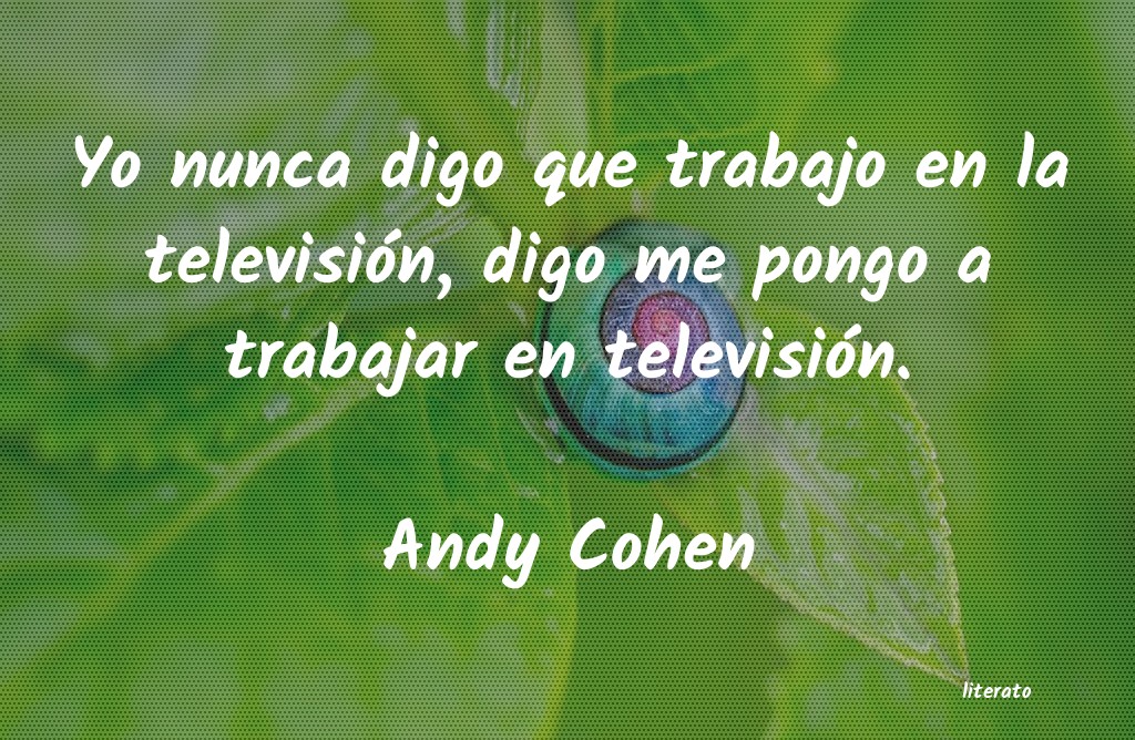 frases de Andy Cohen