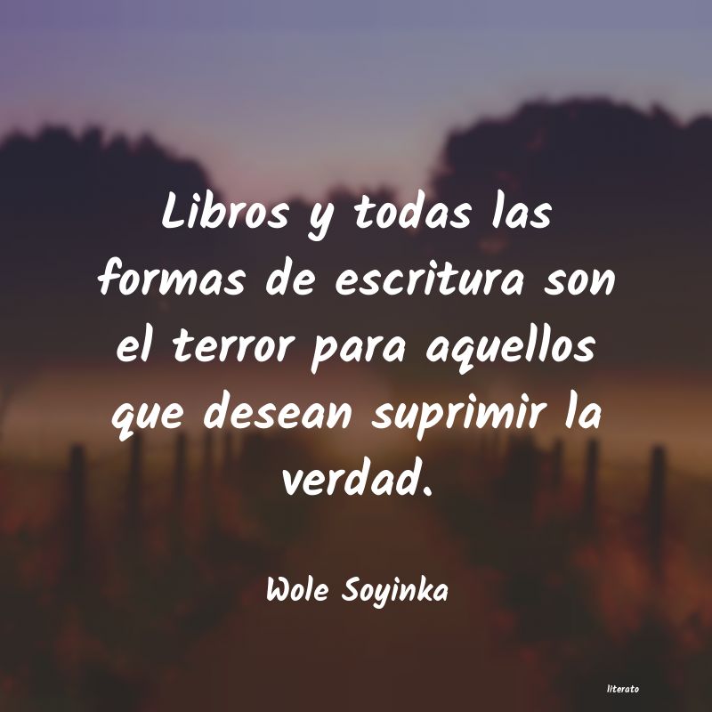 frases de Wole Soyinka