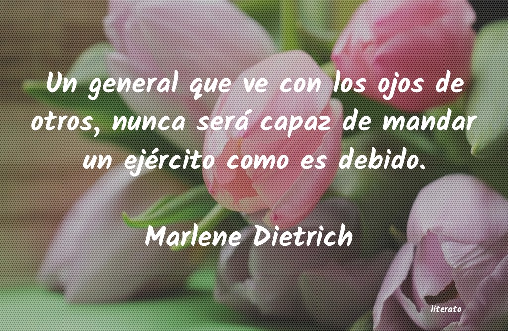 frases de Marlene Dietrich