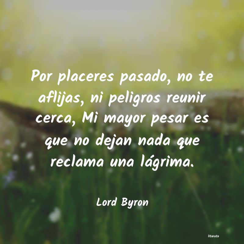 frases de Lord Byron