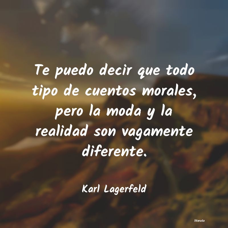 frases de Karl Lagerfeld