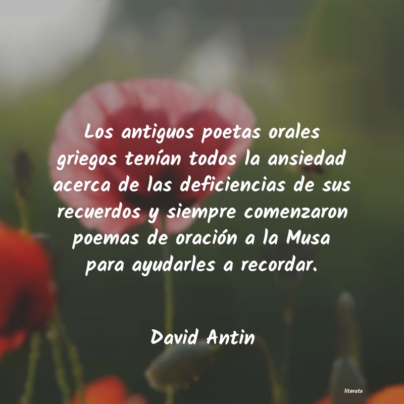 Frases de David Antin