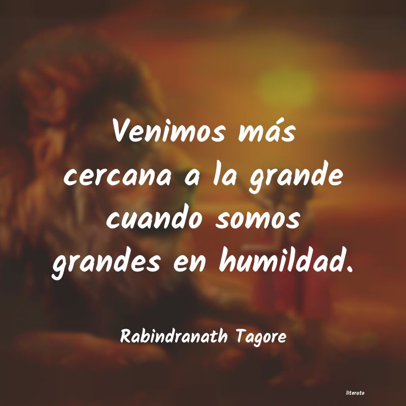 Frases de Rabindranath Tagore