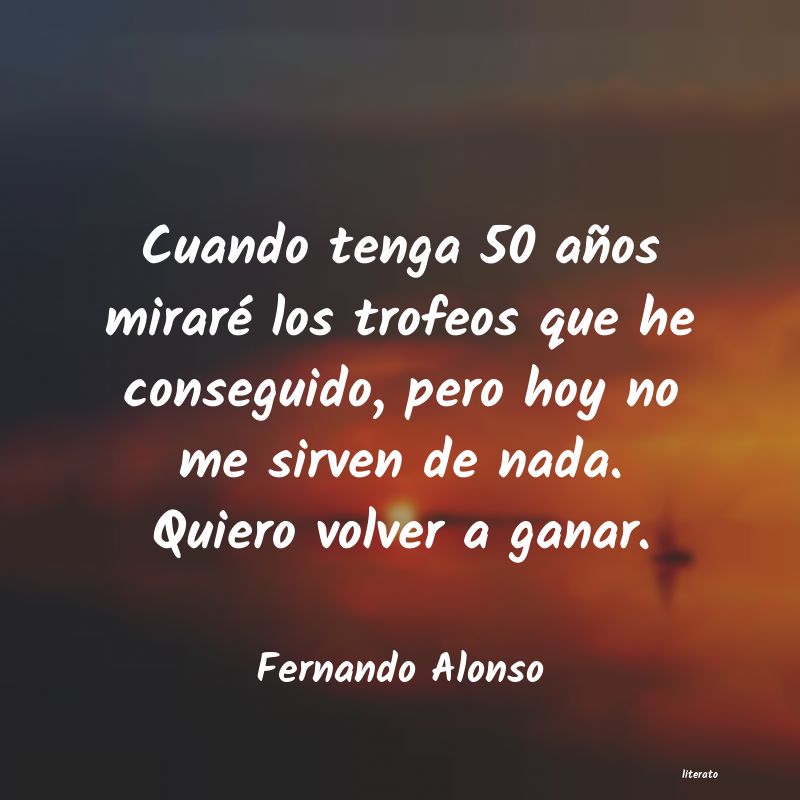 frases de Fernando Alonso