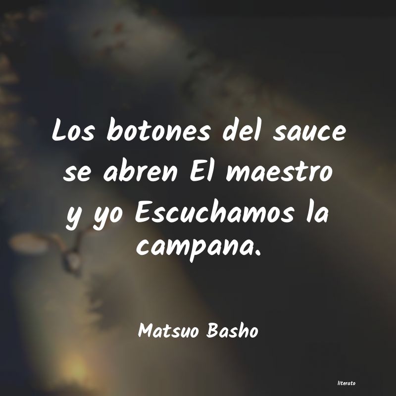 Frases de Matsuo Basho