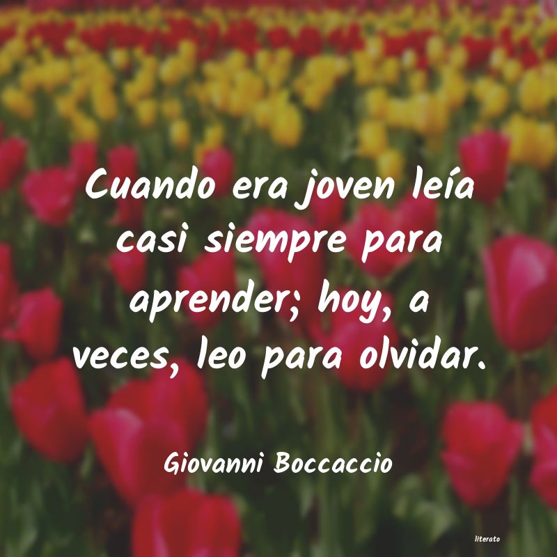 Frases de Giovanni Boccaccio