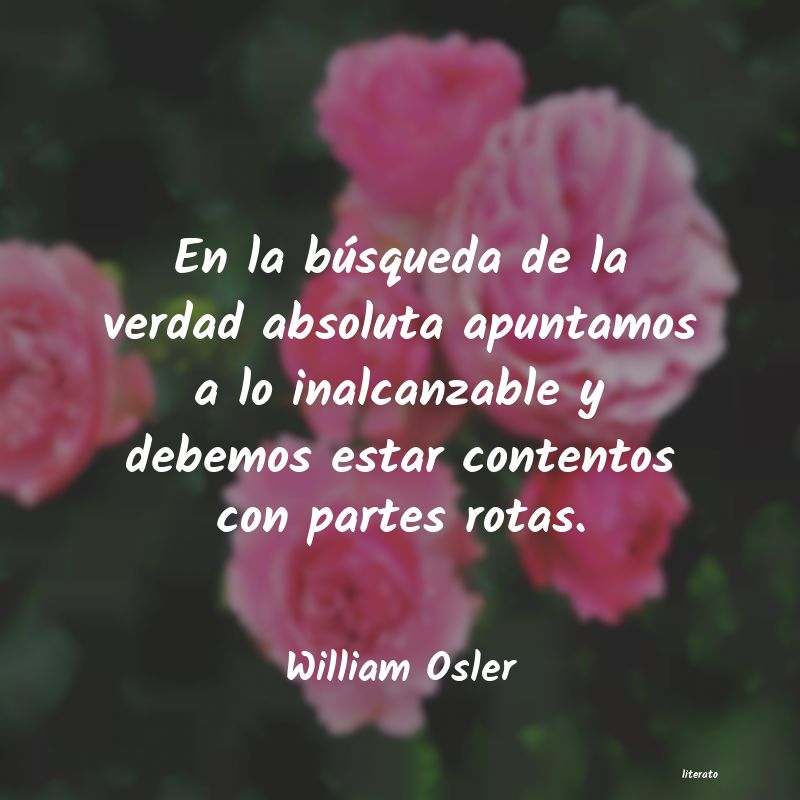 frases de William Osler